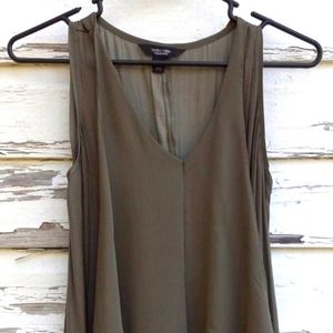 Womens simply Vera Vera Wang green blouse petite x-small